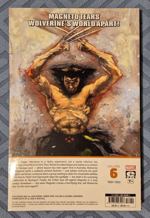 Marvel Epic Collection Wolverine: Inner Fury (Vol. 6) - OOP