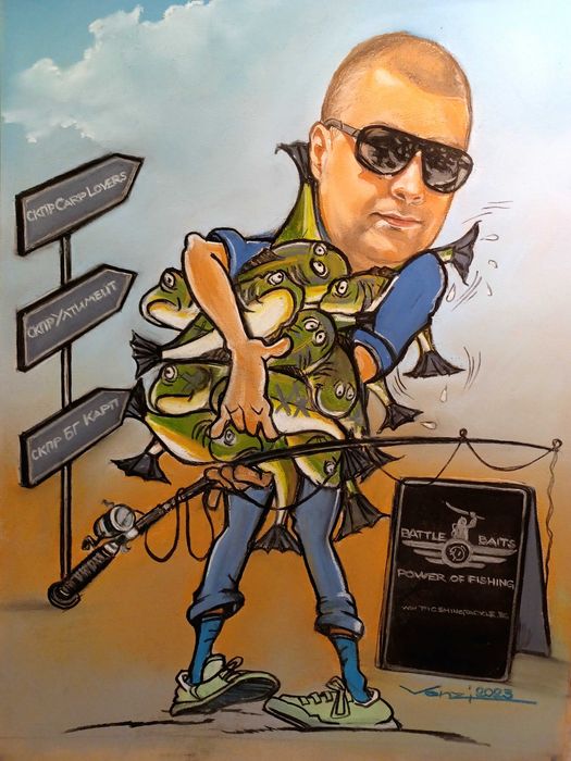 Ръчно рисувани карикатури по снимка