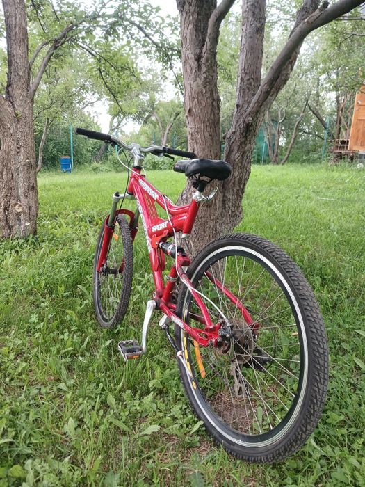Велосипед двух подвесный