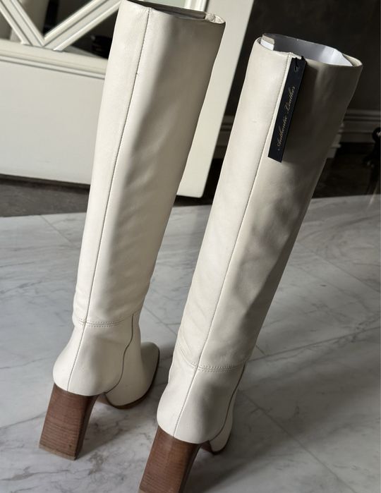 Сапоги кожаные massimo dutti 38 р