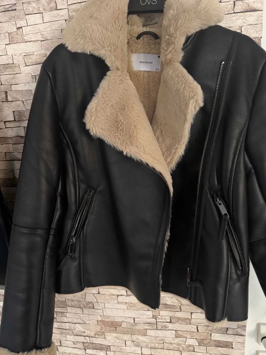 Reserved дамско biker яке с пух – отлично състояние