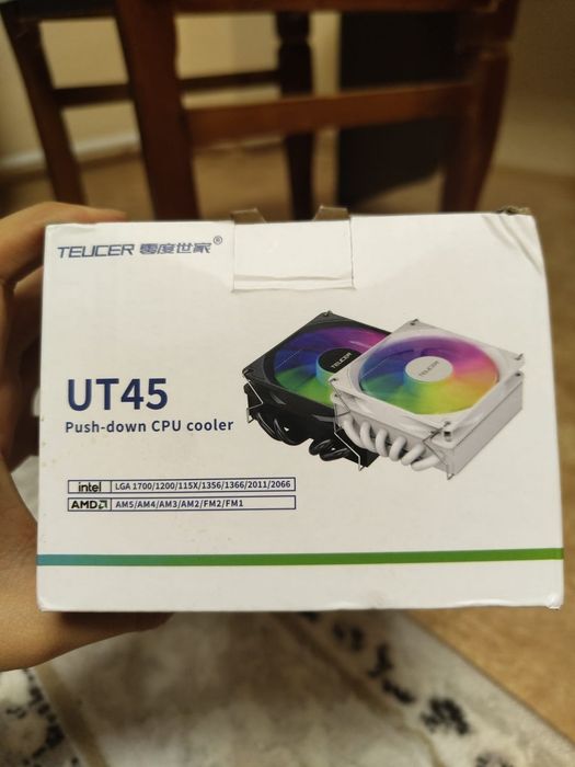 Кулер Teucer UT45-6, low-profile, 6 теплотрубок, 45 мм, 150 ватт