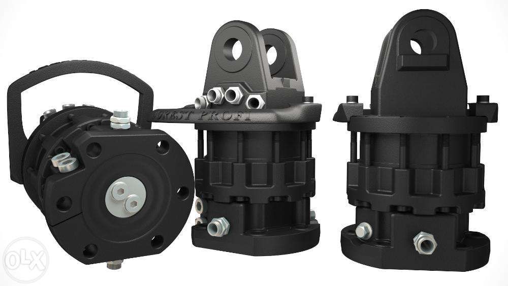 Rotator hidraulic 6 tone (CR-600FW) cu flansa pentru graifer