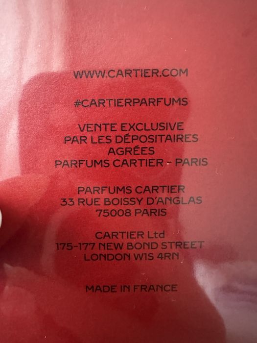 Cartier парфюм Vente Exclusive