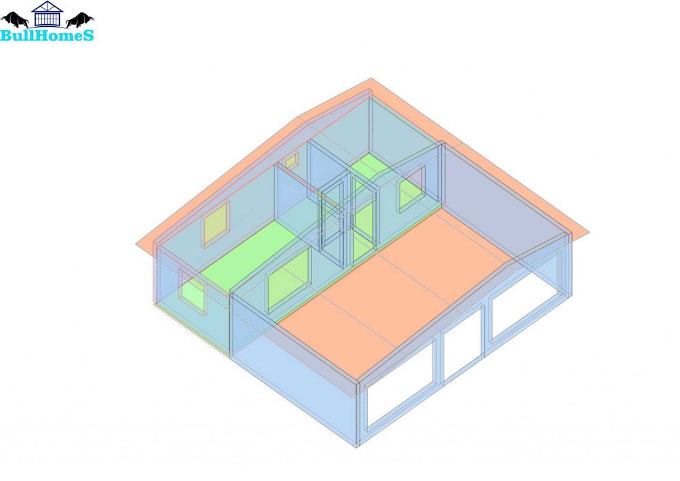 Къща,Бунгало,Преместваема къща,Сглобяеми къщи,Модулни,Жилищни-68м²