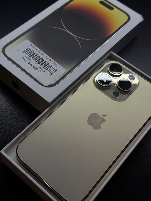 Iphone 14 pro, 256гб, 86% акб Kaspi 0-0-24