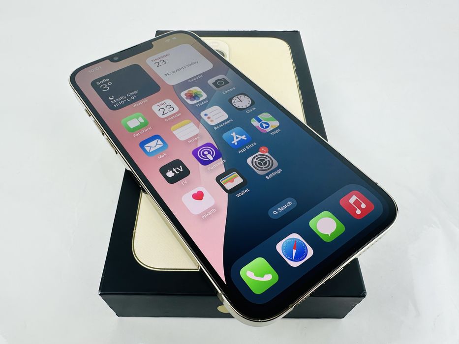 Apple iPhone 13 Pro 256GB Gold 100% Батерия! Гаранция!