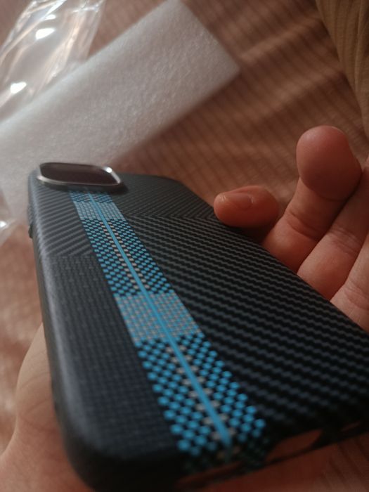 iPhone 13 | Карбоновый чехол синий