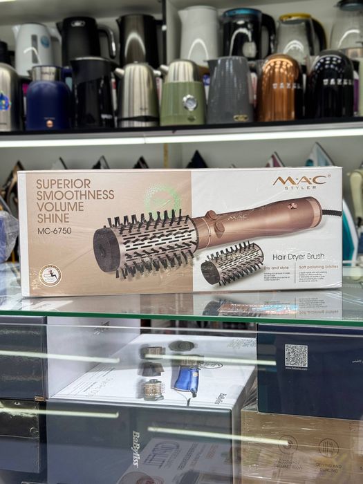 Новая фен расческа Mac 6750  2 насадки