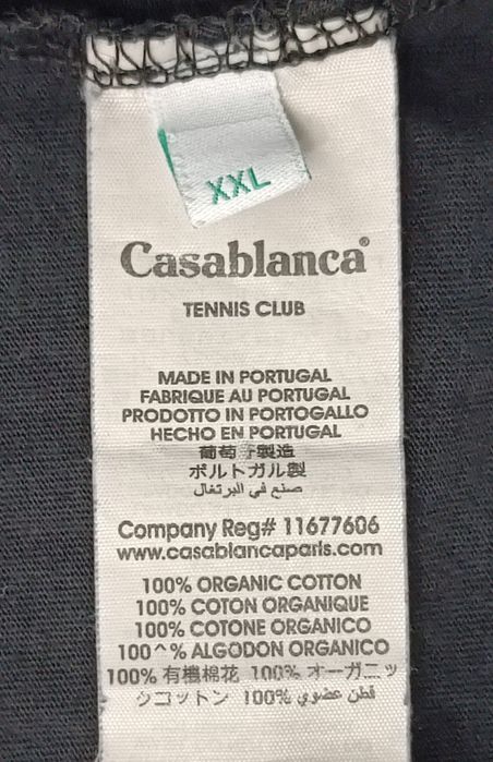 Casablanca Tennis Club Shirt оригинална тениска XL памучна фланелка