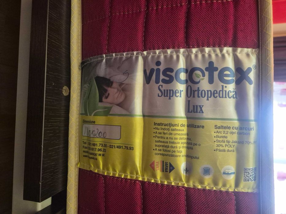 Vând pat cu saltea 180X200 cm