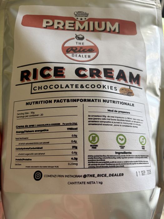 Crema orez chocolate and cookies