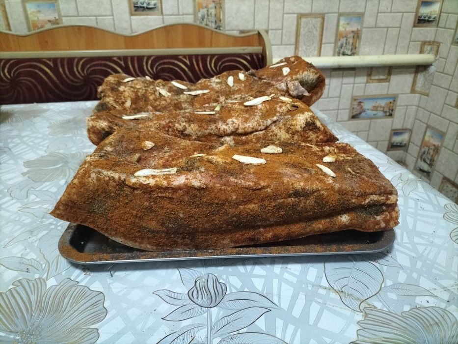 сало солёное домашнее