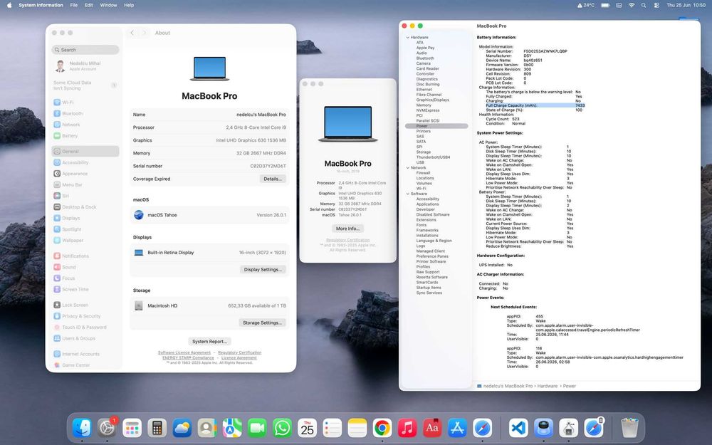 macbook pro 16'' , i9 2,4GHz, 32Gb, 1Tb