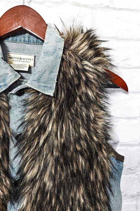 Ralph Lauren Дамски елек / деним яке без ръкави размер XS