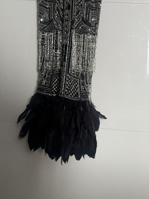 Rochie cu Franjuri si pene model Asos