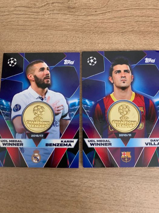 Vand cartonase Match Attax medal relic