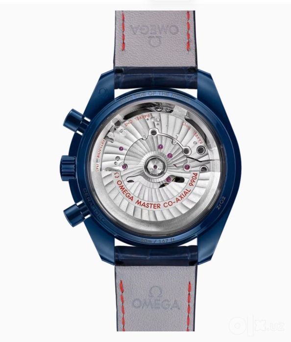 Часы Omega Speedmaster Moonphase (Синяя керамика / Авантюрин)