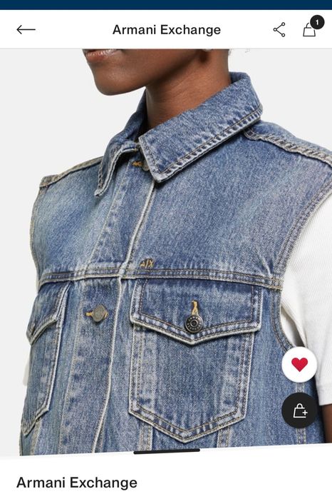 Дамски дънков елек armani exchange