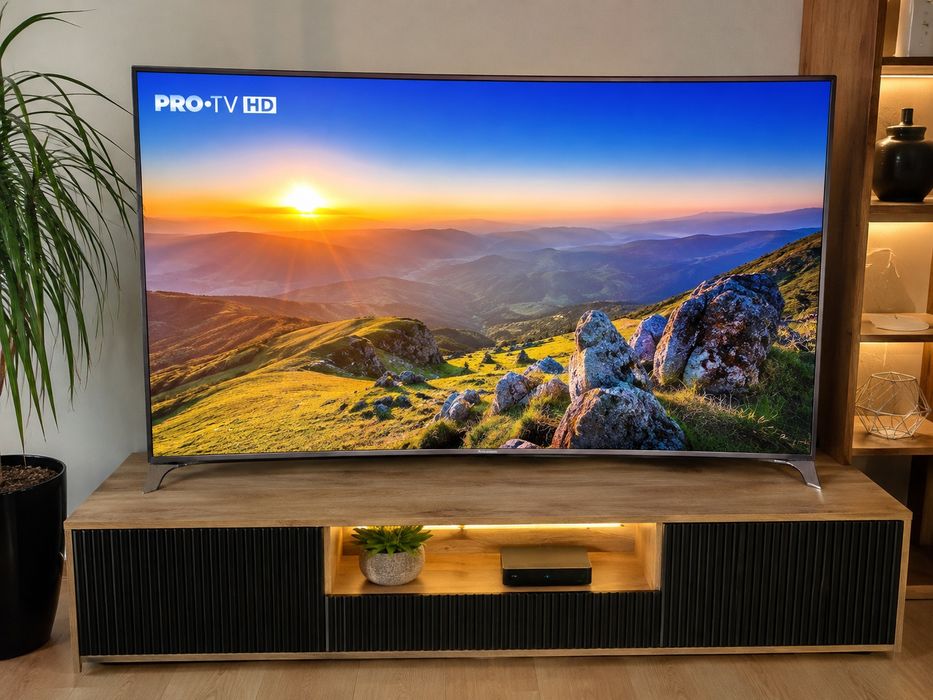 140 Cm CURBAT 3D 4K UHD, Panasonic Tx-55crw854, Impecabil. Am și Alte Mărci Mărimi