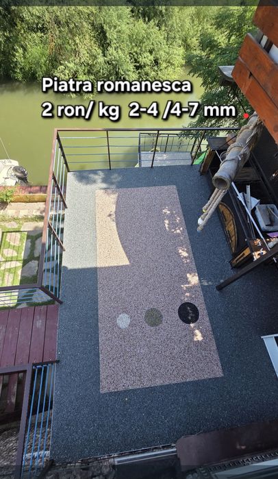 Piatra 2-4 mm covor rasina poliuretanica epoxidica romanesca