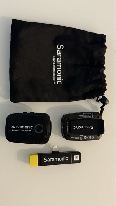 Петличный микрофон Saromonic Blink500 b4