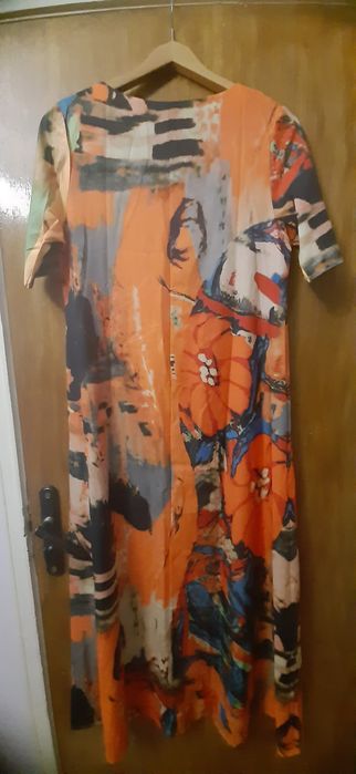 Нова лятна дълга рокля М, в свежи цветове