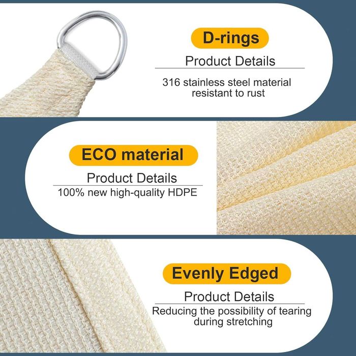 Cool Area Сенник за хладна зона, правоъгълен 2,0 x 3,0 метра