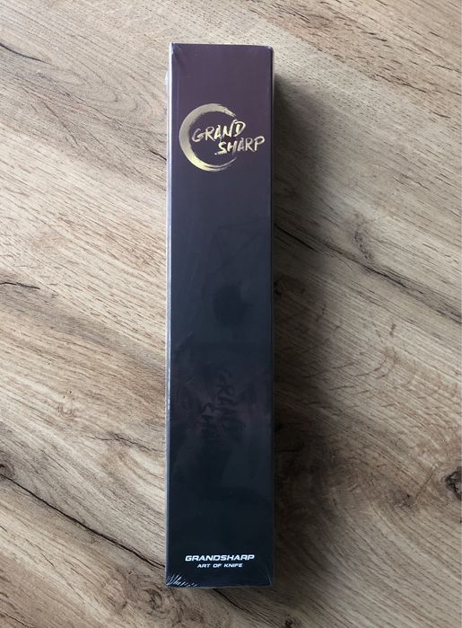 Професионален  Нож Сантоку (Santoku) - Японска дамаска стомана + Опция  Гравиране на Надпис