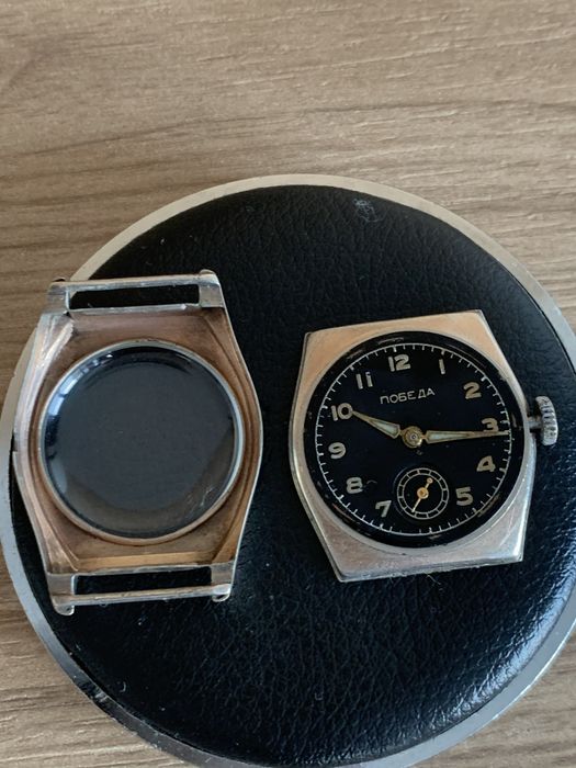 Часовник ПОБЕДА Сребро 875 1949  1МЧЗ Русия Руски СССР Съветски