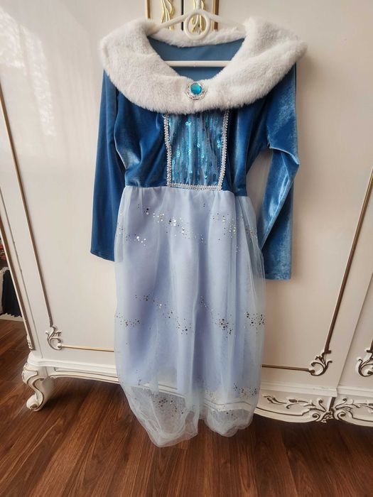 Платье Эльзы новогоднее, размер 110-116