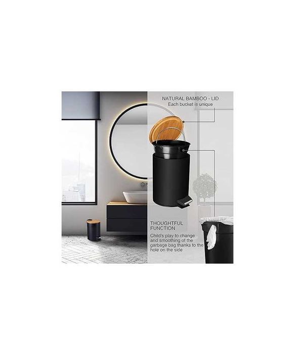 Cos gunoi cu pedala, 3L, VM