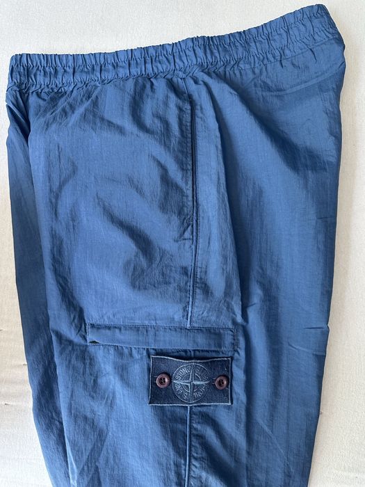 Blue stone island shorts