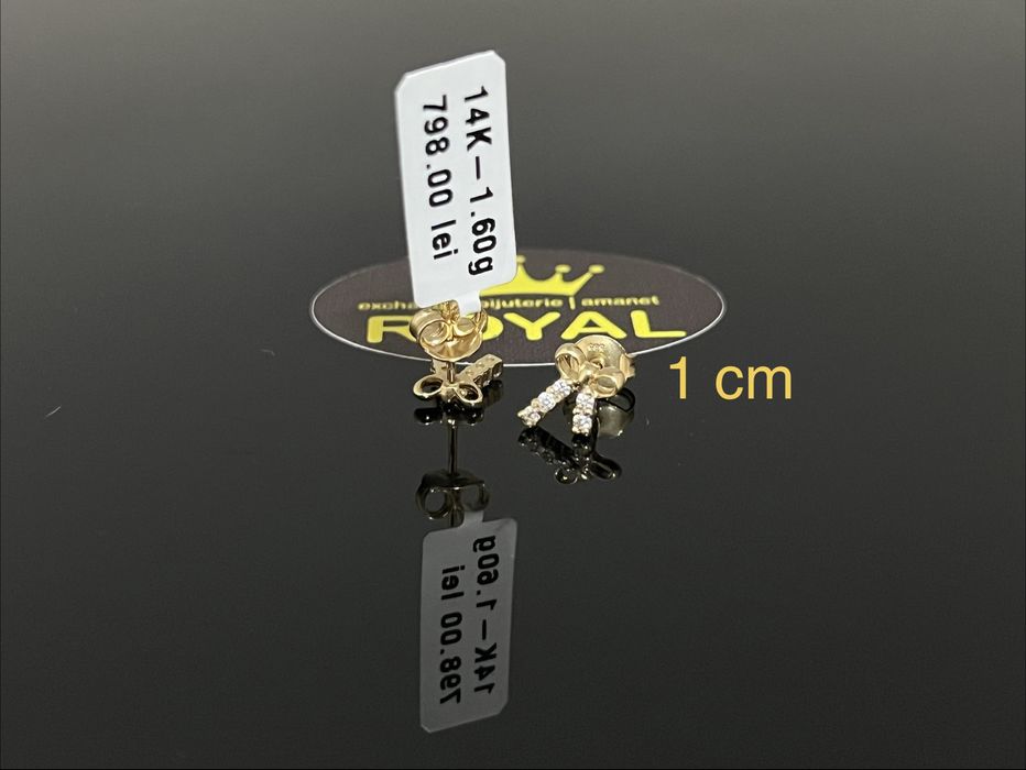 Bijuteria Royal CB : Cercei aur 14K 1,60 grame