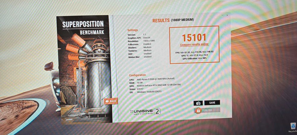 Продавам Добро Геймърско PC Ryzen 5 5500/32Gb/256GB SSD + 2TB HDD/RTX 2060 Super/Гаранция