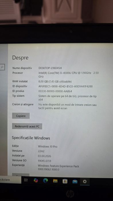 HP Folio 1040 cu modem 4G Intel i5, 8GRam - piese