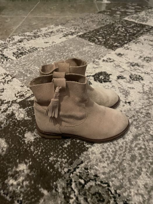 Botine piele întoarsă fetițe Zara