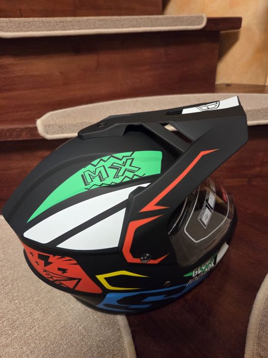 Cască motocross eduro off-road moto cu viziera