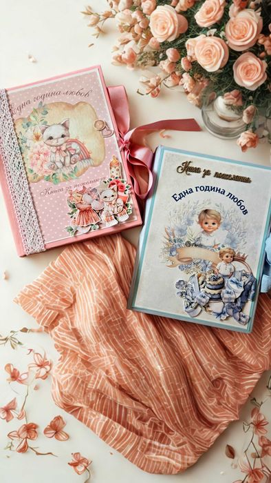 Ръчно изработени албуми, книги за пожелания, планери