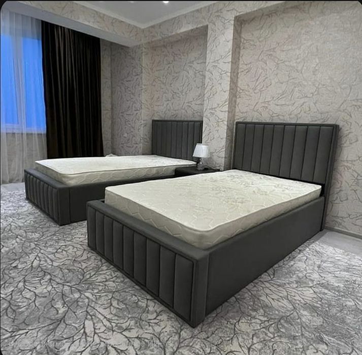 Мягкая односпальная и двуспальная кровать на заказ