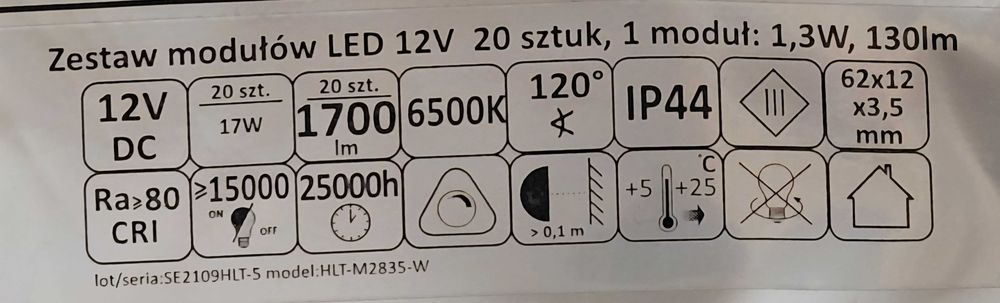 2 module banda LED la pret de 40 lei