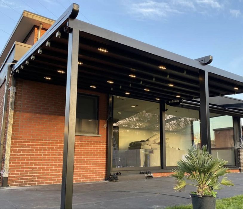 Pergola PRET PRODUCATOR retractabila bioclimatica