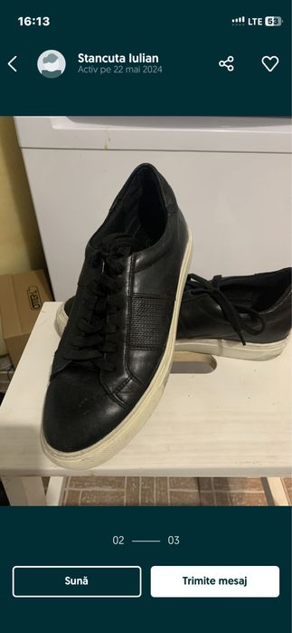 Pantofi snekers  barbati negri