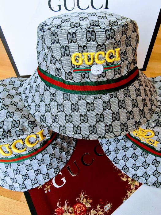 Palarii Gucci model unisex, mărime universala, logo beton, saculet, etichetă