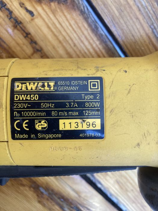 Оригинален ъглошлайф De Walt