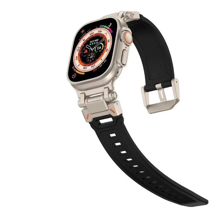 Curea Husa Sina Titanium  Incarcator Ceas Apple Watch Iphone