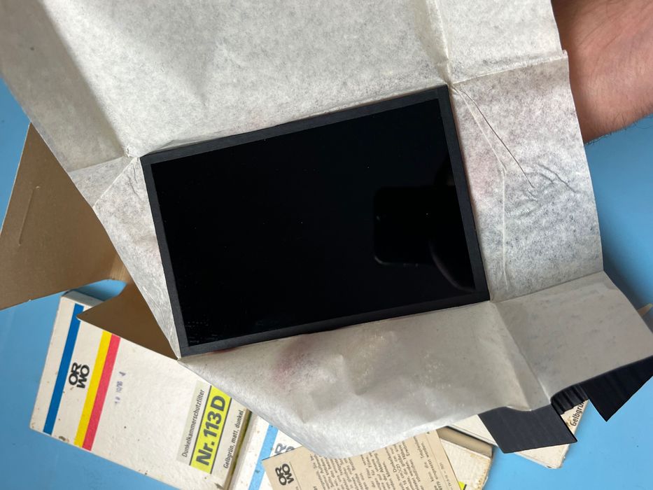 4 броя стари защитни филтри за тъмна стая фотографски