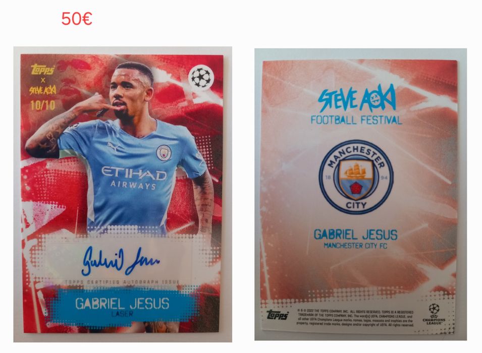 Колекционерски футболни карти - автограф