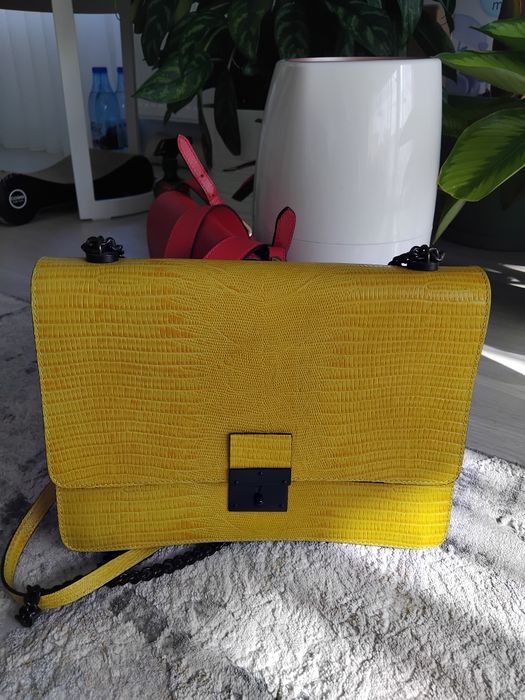 Geanta musette galbena