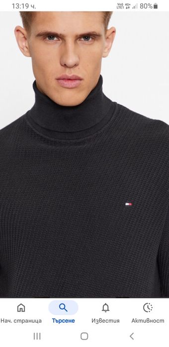 Tommy Hilfiger Cotton POLO  S НОВО ОРИГИНАЛ Мъжки Памучен Пуловер Поло